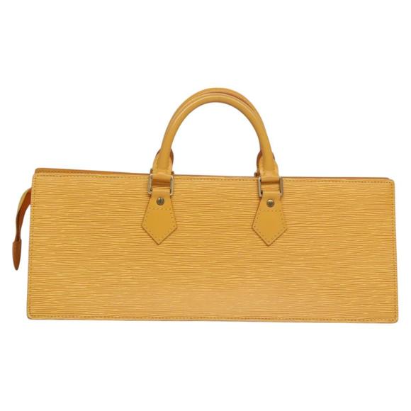 LOUIS VUITTON Epi Sac Triangle Hand Bag Yellow M52099 LV Auth fm4324 - Picture 3 of 16